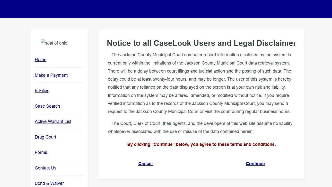 Jackson County Municipal Court - Record Search